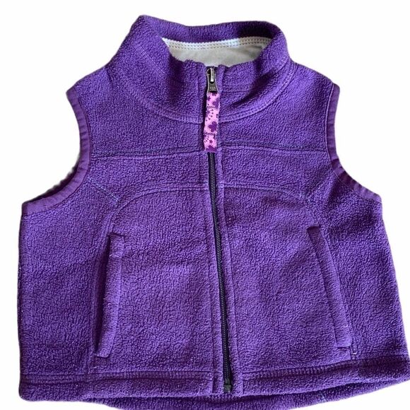 REI Purple Fleece Vest Size 18 Months - Picture 1 of 6